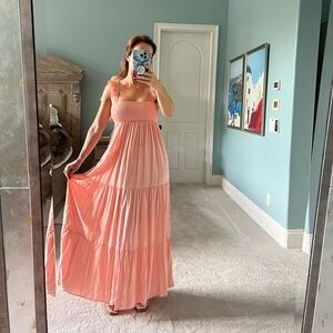 Peach Maxi Dress